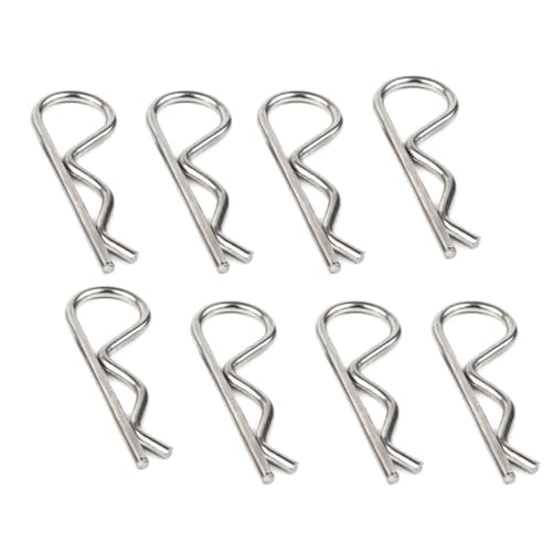 8PCS Stainless Steel Cotter Pins - 304 Anti Rust Cotter Pins, 3.5MM Wire Diameter 75MM Length R Clips Are Used for Automotive, Machinery, Lawn Mowers and Small Engine Repairs.