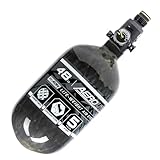 HK Army Aerolite HPA Air System - 48ci/4500psi Lightweight Carbon Fiber Tank with 800psi Regulator for Paintball & Airsoft Gear - Smoke