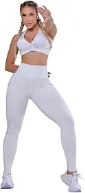 Conjunto Fitness Feminino Básico de Academia com Top 3 em 1 Alta Sustentação e Legging Cós Alto – Forro Duplo, Zero Transparência, Conforto e Versatilidade - Brazilian Fitness AQN
