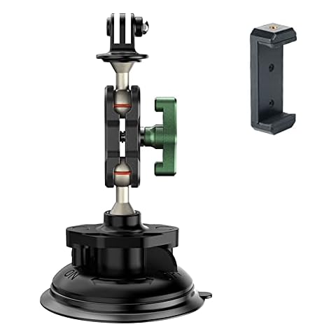 Suction Cup Bracket for Gopro Hero 11 10 9 8 7 Black Max DJI Osmo Insta360 Akaso Camera Tripod for All Phone on car 03C (Model1) Cover