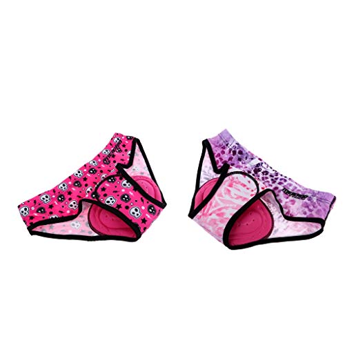 YIJU Roupa íntima Feminina para Ciclismo Cuecas Acolchoadas para Ciclismo Shorts Calças Coloridas