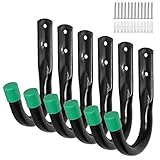 VECELO Heavy Duty Garage Storage Hooks,J Utility Garage Wall Hooks for Hanging, Universal Wall Mount