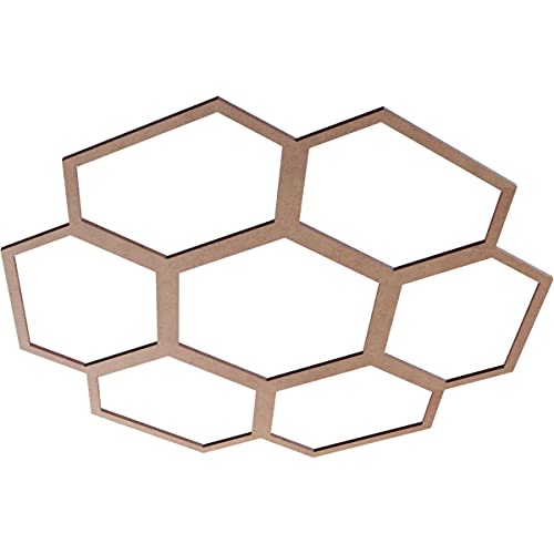 Image of Ekena Millwork 30 inchOD x 10 1 /2 inchID x 3 /8 inchT Florin Wood Fretwork Pierced Ceiling Medallion, Wood (Paint Grade)