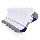 COOVAN 6 Pack Mens Ankle Socks Men Athletic Cushion Comfort 6 Pairs Socks Size 10-13