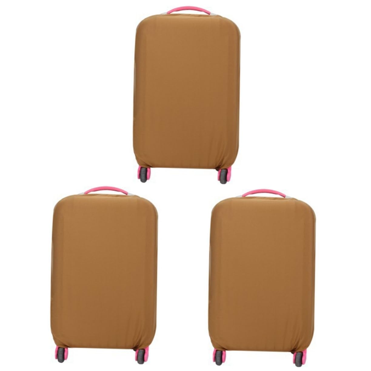 SHERCHPRY 3piezas Cubierta Elástica De Maleta De Protector para Equipaje De Color Café para De Arañazos y Suciedad