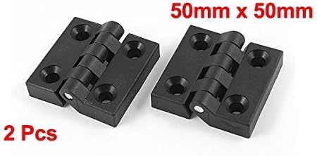 Sourcingmap 2 PCS 50mm x 50mm Countersunk Hole Cabinet Ball Bearing Plastic Hinge - Image 3