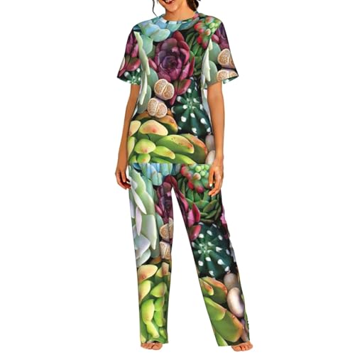 Pyjama manches courtes femme léger contre la chaleur nocturne