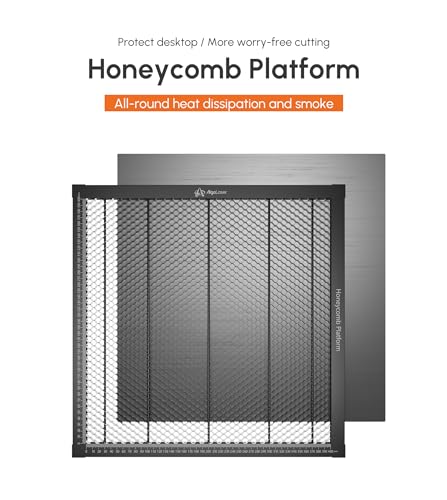 Image of Algolaser Honeycomb Laser Bed - 450x450mm Honeycomb Working Table - Aluminum Honeycomb Panel for Laser Engraver - Laser Engraving Accessories for Most Laser Engraver & Cutter Machine (15.7x15.7 in)