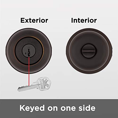 Kwikset Juno Entry Knob Featuring Smartkey® In Venetian Bronze - 97402-737 #TOP1