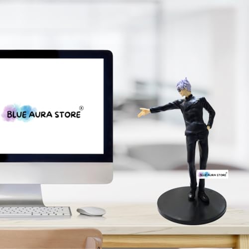 Image of Blue Aura Jujutsu Kaisen Gojo Action Figure Height - 18cm Anime Action Figures | Gojo 2 Fingure Action