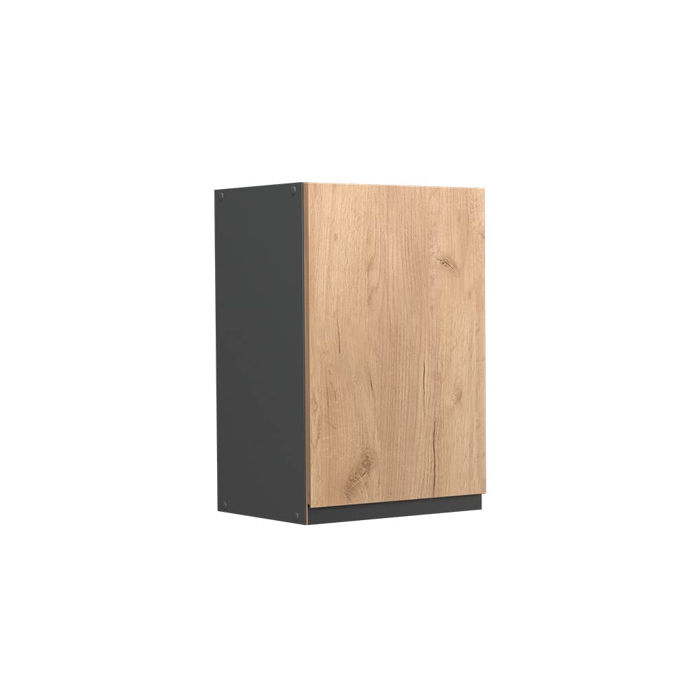 Vicco Wall cabinet Raul, Goldkraft oak, 40 cm J-Shape, for flexible combination within modular kitchen systems โ image 1