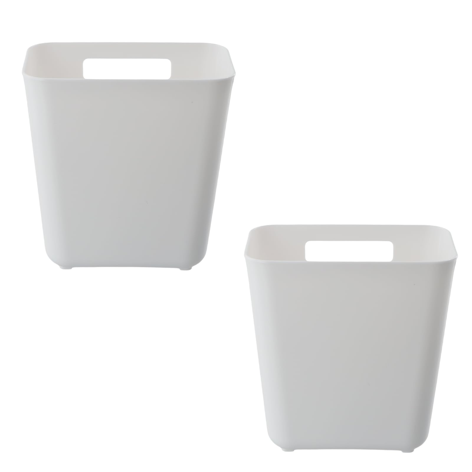 Rundago Caja Almacenamiento Puerta Cocina 2uds: Organizadores Adhesivos Sin Taladro Para Baño, Armario Y Oficina | Blanco