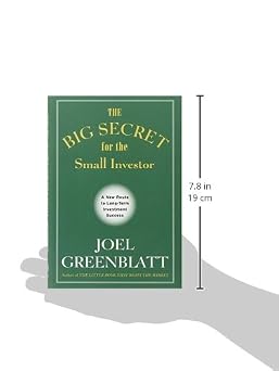 The Big Secret for the Small Investor - A New Route to Long-Term Investment Success