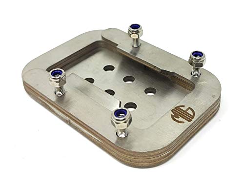 Image of TRP TRADERS Brushed Stainless Steel Side Stand Extender for Royal Enfield Interceptor 650 / Continental 650CC