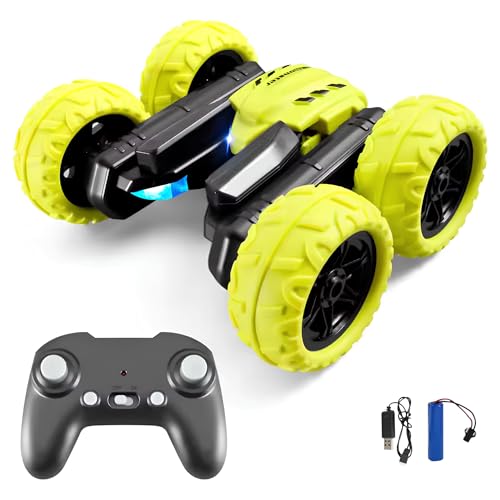 OpenRC - RC carro telecomandado todo-o-terreno em cascata - 360° roração truque truque carro rádio controlado - presente brinquedo menino menina - elétrico rápido auto drift carro