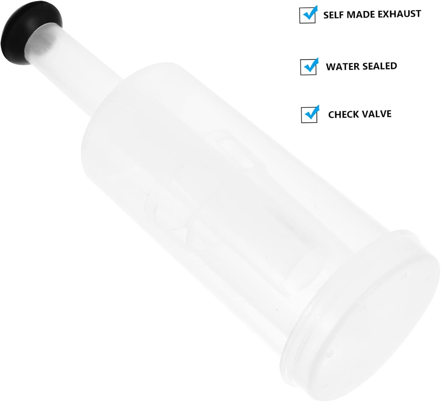 Three-Piece One Way Brewing Stopper Silicone Plastic Set
