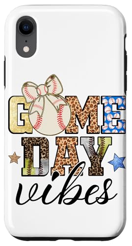Game Day Vibes Baseball Carcasa para iPhone XR