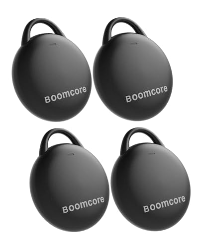 Boomcore 4-Pack Tracker Tags, Louder Sound Air Tracker with an