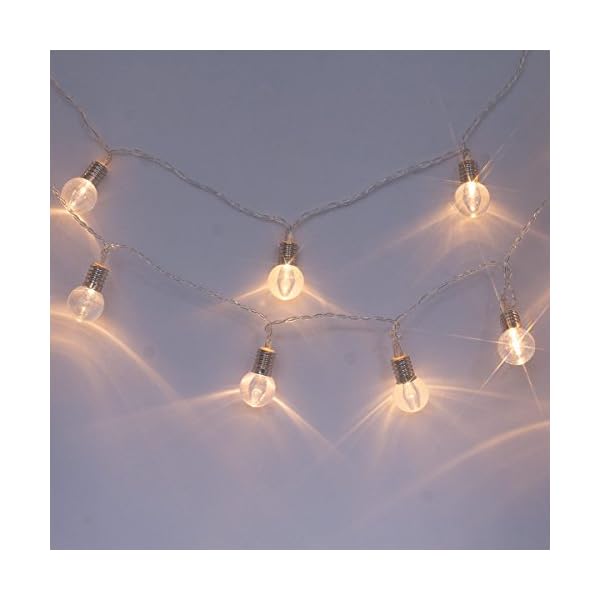 Qbis Fairy Lights Battery Powered with 16 Mini Bulbs. Battery Fairy Lights on Clear Cable with timer. Ideal Bedroom Fairy Lights - Image 4
