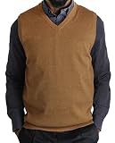 Blue Ocean Big and Tall Casual Heather Sweater Vest Camel