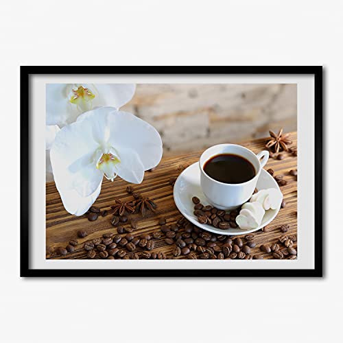 Tableau photo 70x50 cm avec cadre en bois moderne Tulup au design de tableau décoratif haut de gamme