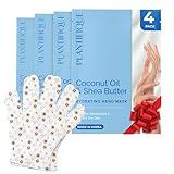 PLANTIFIQUE Masque Hydratant Mains – 4 Gants avec Acide Hyaluronique, Beurre de Karité ...