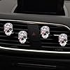 4 Pcs Crystal Skull Car Air Fresheners Cars Diffuser Vent Clip Rhinestone Diamond Cars Decoration Cute Interior Decor Bling Car Accessories for Women #2