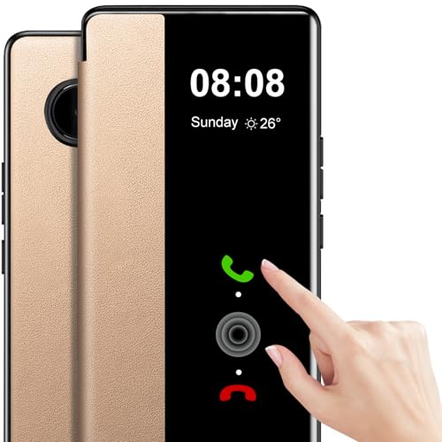 Étui anti-rayures pour Google Pixel 9A avec rabat transparent S View de Croazhi