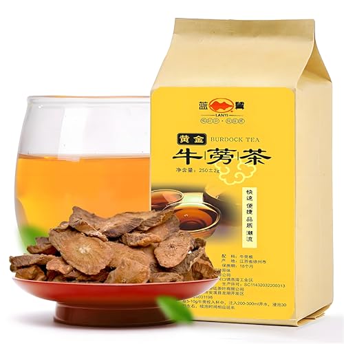 250g De Té De Hierbas Chino Raíz De Bardana Seca Té Perfumado Flores De Tee Verde Bolsitas De Tea Individuales Estómago E Intestino Hierbas Verdes Alimento Para La Infusión