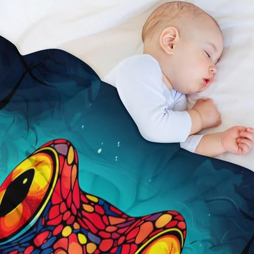 Couverture de luxe à chaud en flannel douce motif grenouille - 5