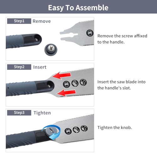 Image of RUITOOL Japanese Pull Saw 10 Inch Double Edge Sided Hand Saw Ryoba SK5 Flexible Blade 10&18TPI Flush Cut Non-slip Plastic Handle Wood Saw for Woodworking Tools