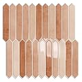 10 Sheet Long Hexagon Peel and Stick Backsplash Tile, 12"x12" 3D Adhesive Glossy Marble Vinyl Stick on Wall Tiles for Bathroom, Kitchen, Living Room (Beige, 12" x 12")