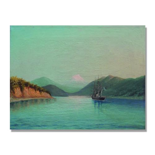 Lev Lagorio Ship in the Bay impression sur toile tableau decoration murale salon