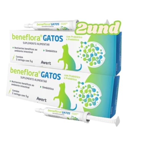 Combo 2x Beneflora® Gatos05gr – Suplemento com Probióticos, Prebiótico (FOS) e Taurina