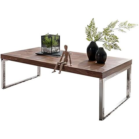 Mesa de Centro Moderna de Madera y Metal FineBuy Cover