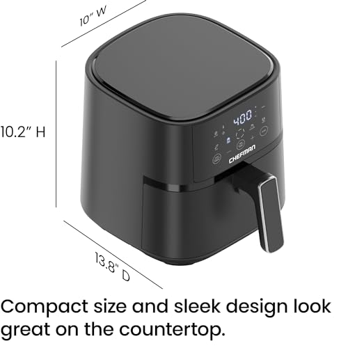 Chefman RJ38-4T-BLACK Air Fryer – 4 Qt Compact Airfryer thumb #6