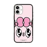 【Amazon.co.jp限定】CASETiFY コンパクト iPhone 16 Plus ケース [薄型軽量/耐衝撃/米軍MIL規格] - Esther Bunny Full Face Phone Case - クリア ブラック