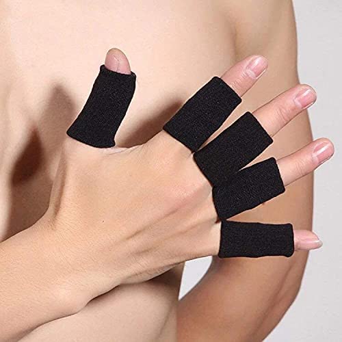 Finger Support Thumb Brace Adjustable Pain Relief Protector for Relieving Pain, Arthritis, Trigger Finger, All Sports Comfortable Cushion Pressure Gym Fitness, 10pcs