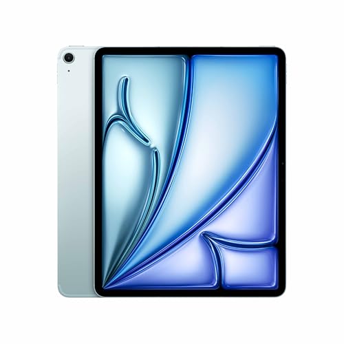 Image of Apple iPad Air 32.78 cm (13″) (M4): Liquid Retina Display, 512 GB, 12MP Front /Back Camera, Wi-Fi 7 with Apple N1 + 5G Cellular, Touch ID, All-Day Battery Life - Blue