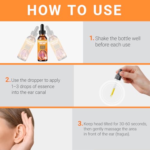 Graclin Tinnitus Relief Drops for Ringing Ears – Natural Tinnitus Relief | Reduce Buzzing/Clicking Noise & Relieve Ringing Ears | Support Hearing Health | Bottle of 60ml - Thumbnail 5