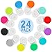 Phyyixs 24 Pack Colorful Cute Contact Lens Cases, Bulk Storage Box with 12 Colors, Leak-Proof and Durable, Portable Storage Kit for Home and Travel