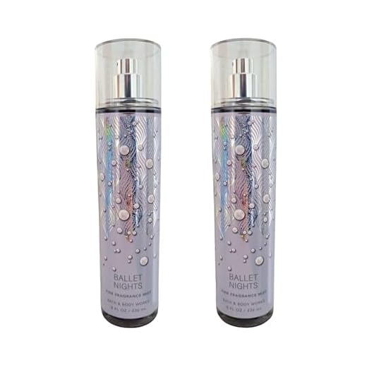 Bath & Body Works Fine Fragrance Mists, Set of 2, 8oz Each Bottle (Ballet Nights)