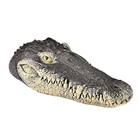 EpochTech Floating Crocodile Alligator Head Decoy, Reptile Toy Figure for Kids Party Effective Predator Deterrent Defender for Koi Pond Pool Protection Decoration and Goose Duck Control