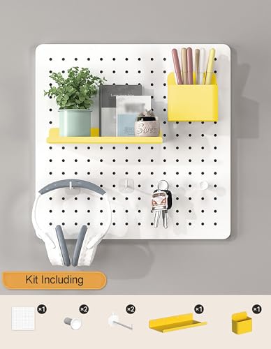 Genérico Estante de Pared para Herramientas con Tablero Perforado para Garaje, Almacenamiento de Brocas, Soportes para Juegos de Llaves, Paneles Perforados, Paneles y Unidades Perforadas, Paneles de