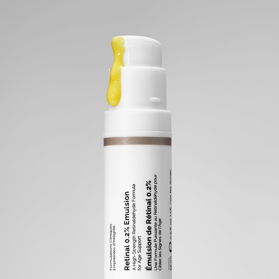 The Ordinary Retinal 0.2% Emulsion 15ml, Emulsione Retinica 0,2%, Siero retinoide ad alta concentrazione per supporto anti-età avanzato
