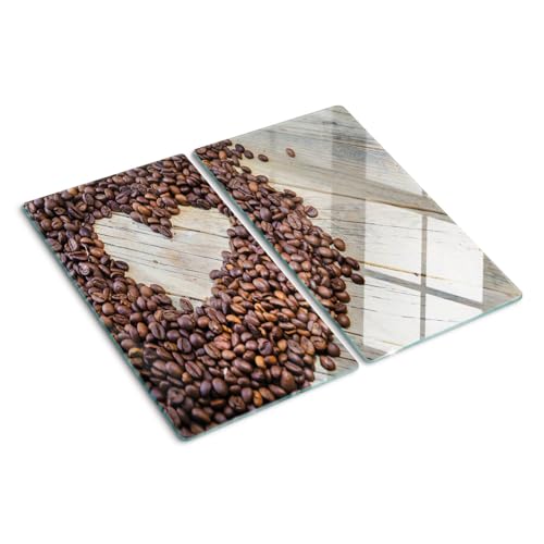 Planche en verre avec bords polis et impression symétrique moderne