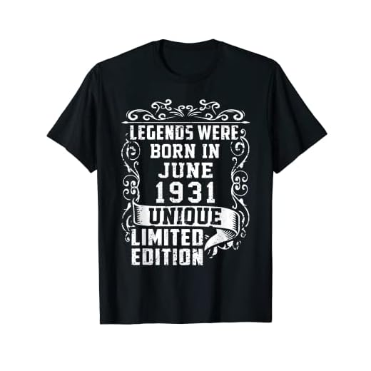 Cumpleaños Junio 1931 Edición Limitada Regalo Legend June Camiseta