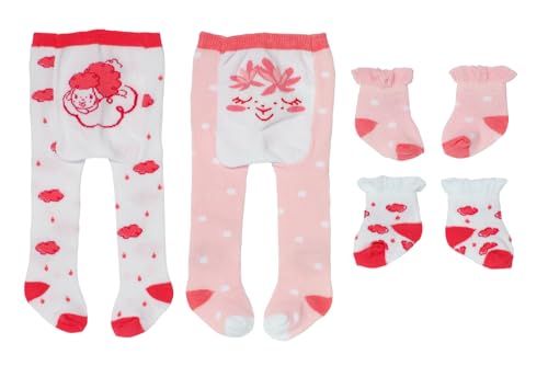 Baby Annabell tights och strumpor i två olika utföranden för 43 cm dockor, paket med 1 docktights och 1 par dockstrumpor, för barn i åldrarna 3+, 710807 Zapf Creation