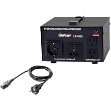 LiteFuze 1500 Watt Voltage Converter Transformer Step Up/Down - 110v to 220v / 220v to 110v Power Converter w/EU Power Cord