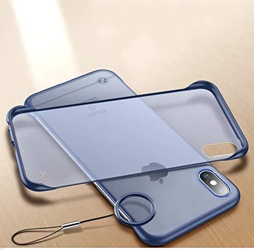 REALCASE iPhone Xs Max Back Cover | Ultra Thin Translucent Matte Frameless TPU | Shockproof Bumper Back Cover Case for iPhone Xs Max (F-Blue